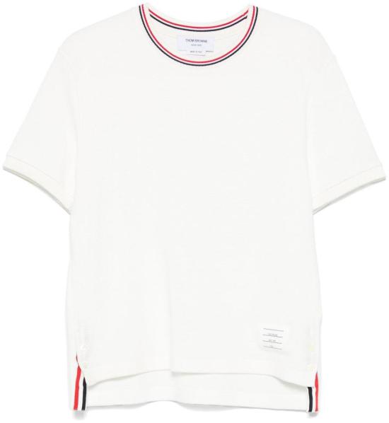 25FW 톰브라운 반팔 티셔츠 MJS287AJ0216113 WHITE