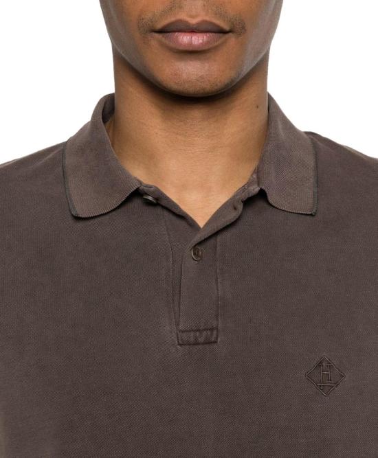 26SS 에르노 로고 폴로 티셔츠 JPL00134U540068800 BROWN - HERNO