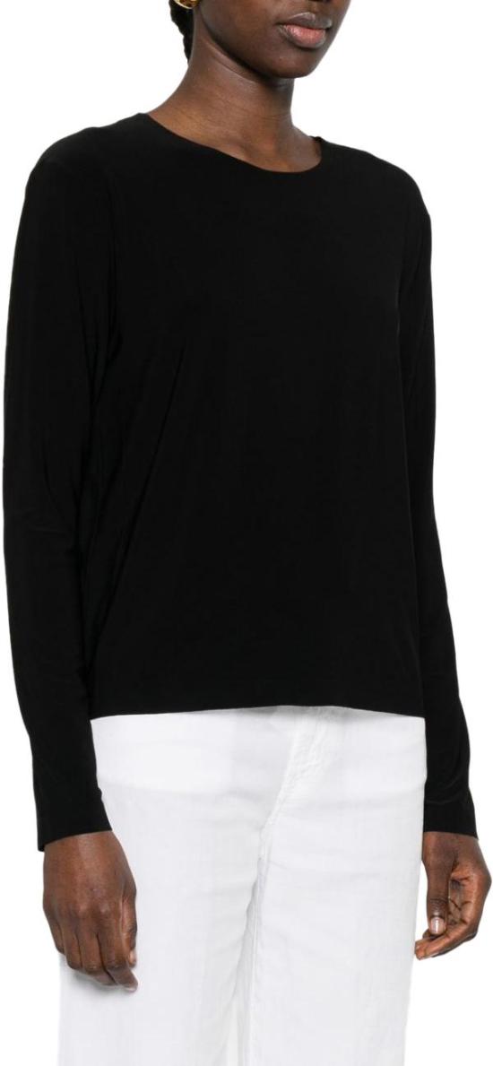 26SS 노마카말리 긴팔 티셔츠 KK4256PLS99001 BLACK - NORMA KAMALI
