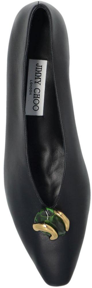 26FW 지미추 플랫 슈즈 MARGOTFLATEPFBLACKCLOVER - JIMMY CHOO