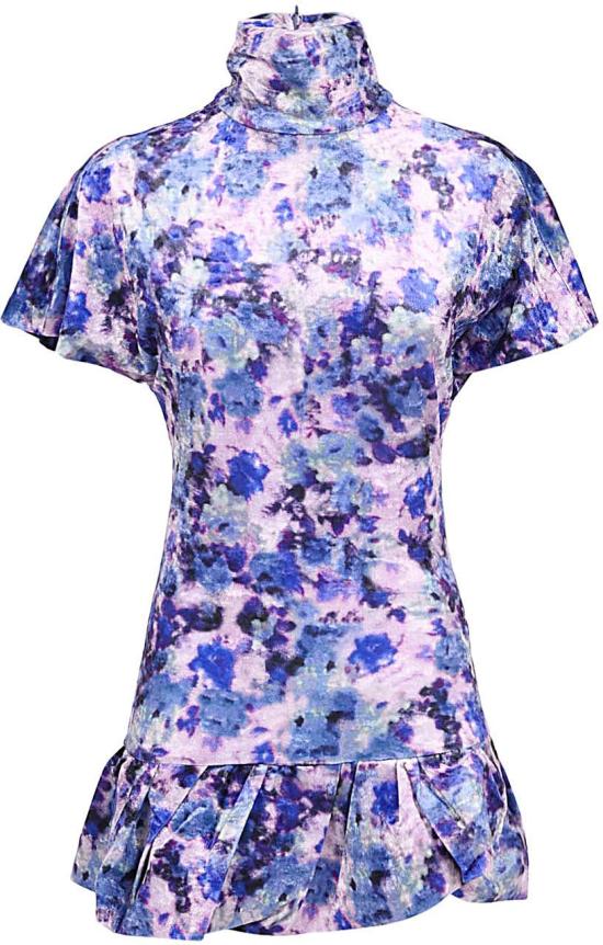  이자벨마랑 GIMEL 지멜 플라워 프린트 탑 GIMEL 지멜 플라워 프린트 탑 HT239322H024IGIMEL86PE PURPLE