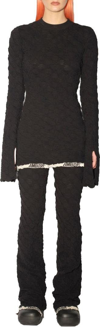  엠부시 플레어 팬츠 BWHG007F22KNI0011010 BLACK - AMBUSH
