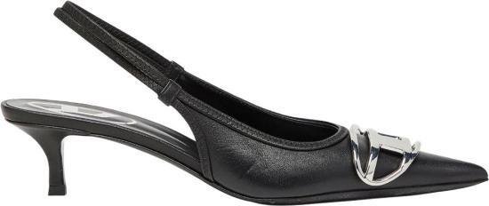 26FW 디젤 D-비너스 SB 40 나파 레더 슬링백 펌프스 Y03706PR818T8013 BLACK