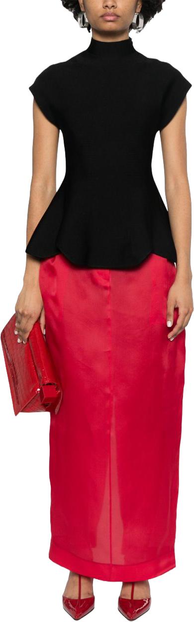 25SS 케이트 롱 스커트 41493002625 RED - KHAITE