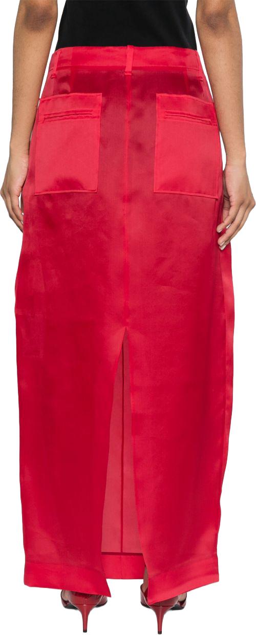 25SS 케이트 롱 스커트 41493002625 RED - KHAITE
