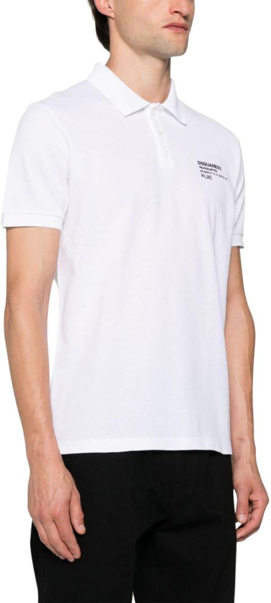  디스퀘어드2 폴로 티셔츠 S74GL0082S22743100 WHITE - DSQUARED2