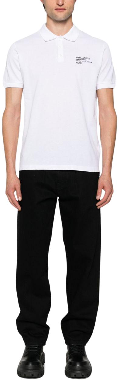  디스퀘어드2 폴로 티셔츠 S74GL0082S22743100 WHITE - DSQUARED2