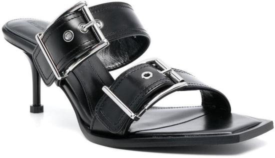  알렉산더 맥퀸 뮬/슬리퍼 709991WHSWD1081 BLACK - ALEXANDER MCQUEEN
