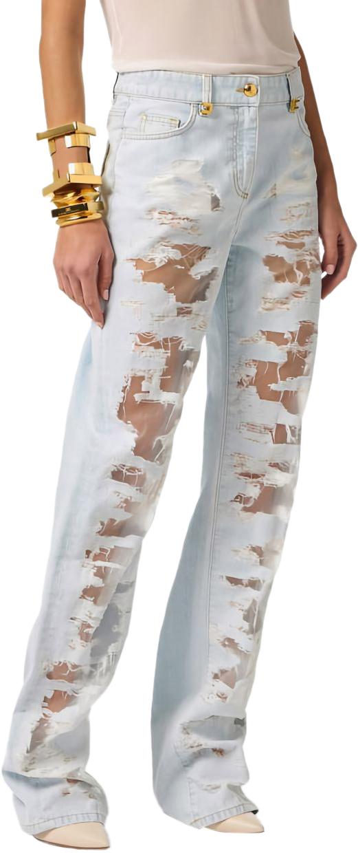 26SS 엘리자베타프랜치 데님 팬츠 PJ32N62E2FF6 BLUE - ELISABETTA FRANCHI