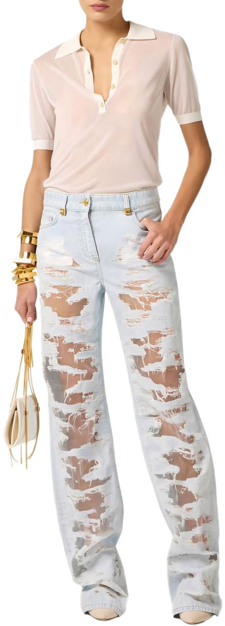 26SS 엘리자베타프랜치 데님 팬츠 PJ32N62E2FF6 BLUE - ELISABETTA FRANCHI