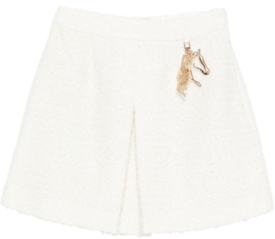 26SS 엠포리오 아르마니 숏 스커트 EW003914AF20487U0011 WHITE