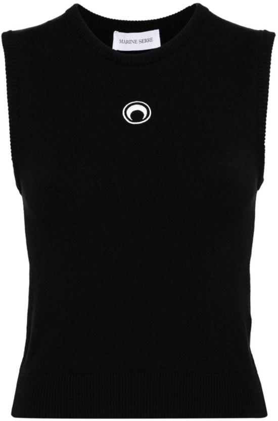 25SS 마린세르 민소매 티셔츠 WTK043ACKNI0511BK99 BLACK