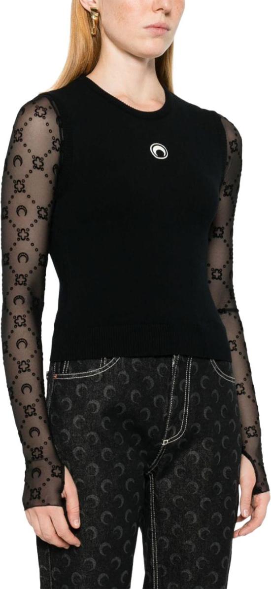 25SS 마린세르 민소매 티셔츠 WTK043ACKNI0511BK99 BLACK - MARINE SERRE