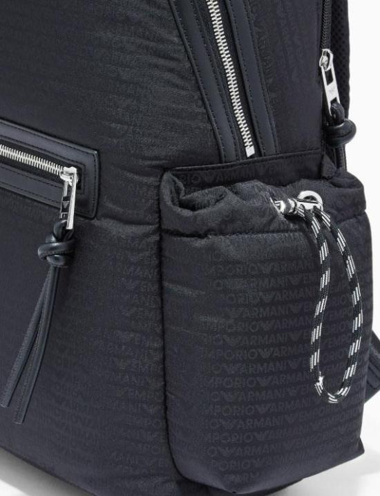 26SS 엠포리오 아르마니 백팩 EM005394AF14637UC001 BLACK - EMPORIO ARMANI