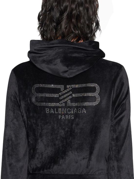  발렌시아가 후드 티셔츠 751792TOV101000 BLACK - BALENCIAGA