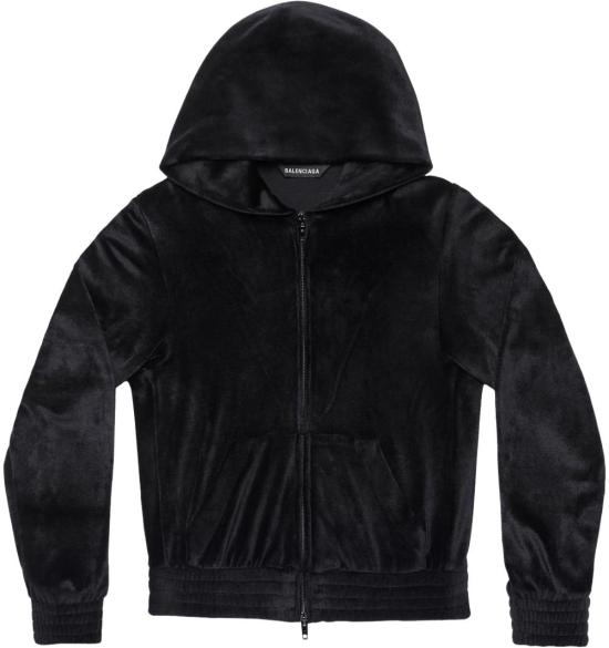  발렌시아가 후드 티셔츠 751792TOV101000 BLACK