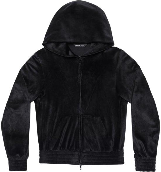  발렌시아가 후드 티셔츠 751792TOV101000 BLACK
