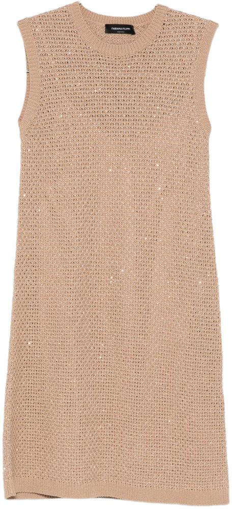 26SS 파비아나 필리피 시퀸 코튼 테이프 미니 드레스 ABD276F593M120VR3 BEIGE