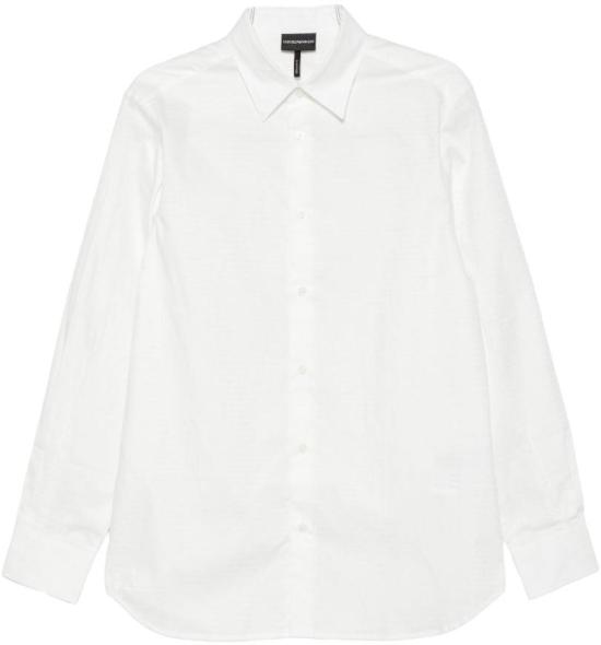 26SS 엠포리오 아르마니 긴팔 셔츠 EM001537AF18123F0136 WHITE
