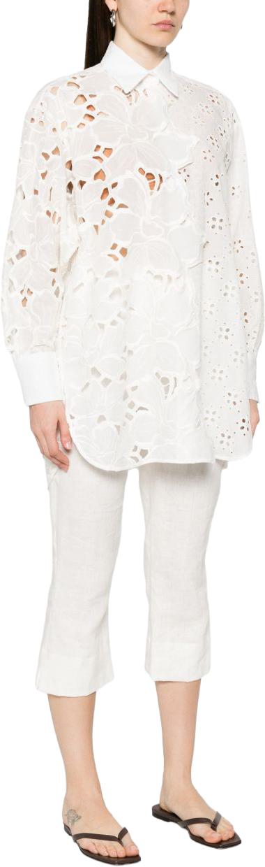 26SS 에르마노 설비노 셔츠 D484K605QYD10602 WHITE - ERMANNO SCERVINO
