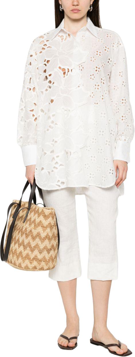 26SS 에르마노 설비노 셔츠 D484K605QYD10602 WHITE - ERMANNO SCERVINO
