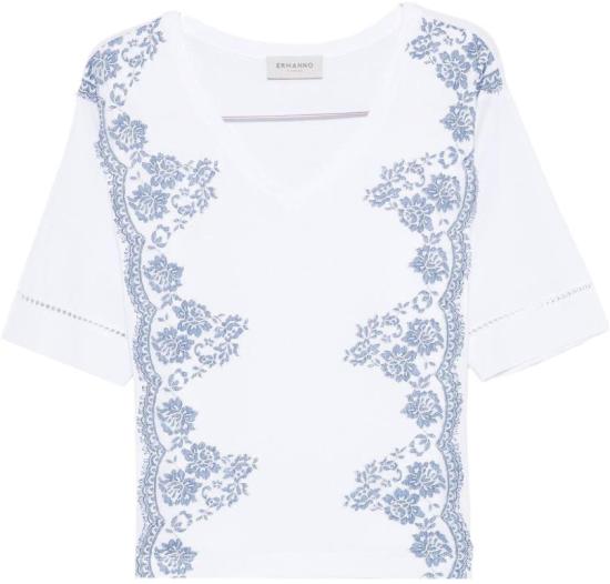 26SS 에르마노 피렌제 반팔 티셔츠 D48EL032EE4MFA39 WHITE
