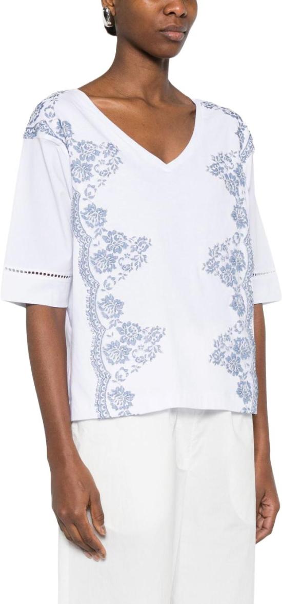 26SS 에르마노 피렌제 반팔 티셔츠 D48EL032EE4MFA39 WHITE - ERMANNO FIRENZE
