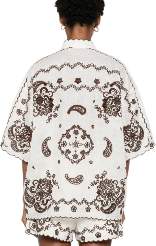 25FW 짐머만 블라우스 3287TSS253IVCH WHITE - ZIMMERMANN
