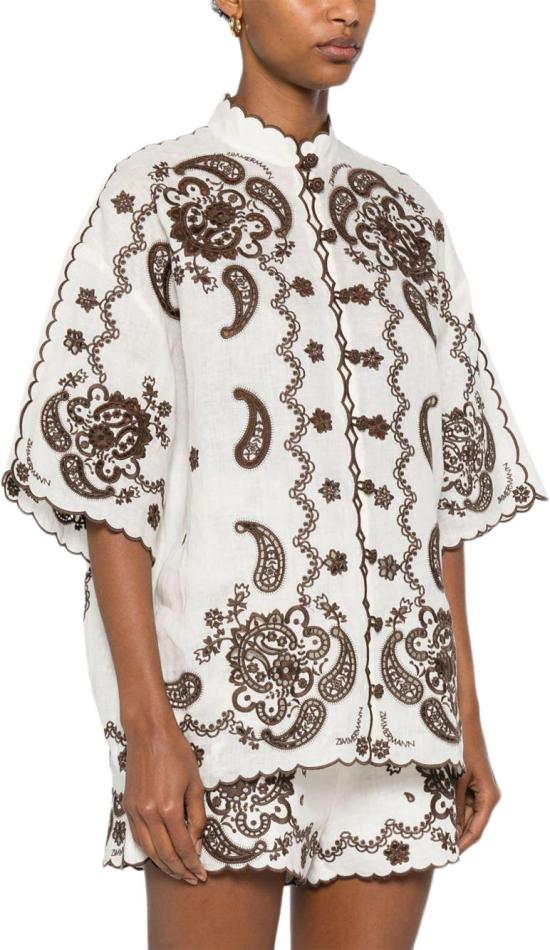 25FW 짐머만 블라우스 3287TSS253IVCH WHITE - ZIMMERMANN