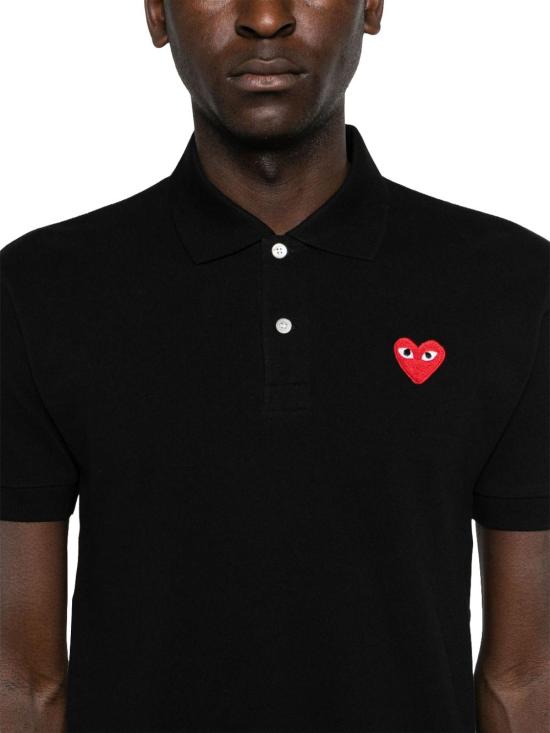 25FW 꼼데가르송 폴로 티셔츠 AXT0061 BLACK - COMME DES GARCONS