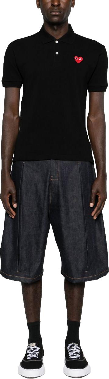 25FW 꼼데가르송 폴로 티셔츠 AXT0061 BLACK - COMME DES GARCONS