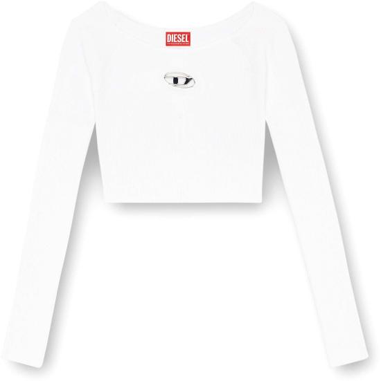  디젤 M 베라 립 니트 롱슬리브 오프 더 숄더 탑 A141890DLAX100 WHITE - DIESEL