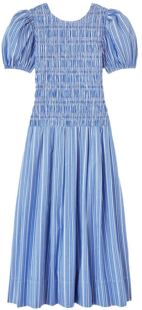 26FW 가니 롱 원피스 A1030646ZWF BLUE