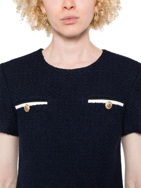 25FW 셀프 포트레이트 숏 원피스 PF25034SBLUE NAVY - SELF PORTRAIT
