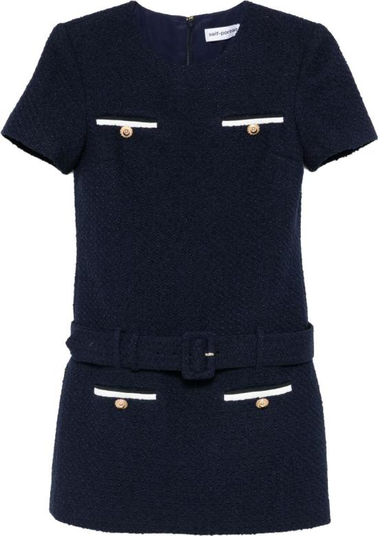25FW 셀프 포트레이트 숏 원피스 PF25034SBLUE NAVY