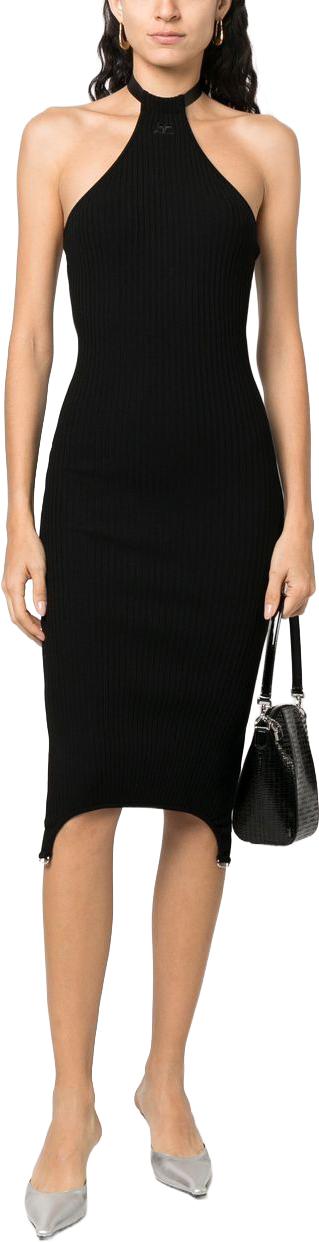  쿠레쥬 미디 원피스 123MRO185FI00219999 BLACK - COURREGES
