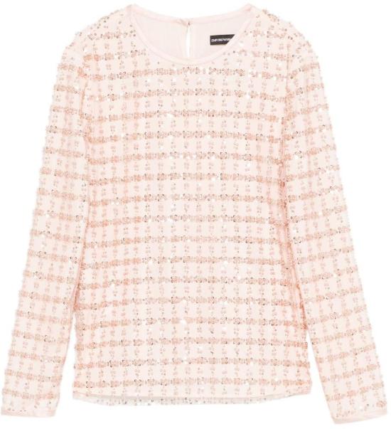 26SS 엠포리오 아르마니 긴팔 티셔츠 EW004098AF20540U4128 PINK