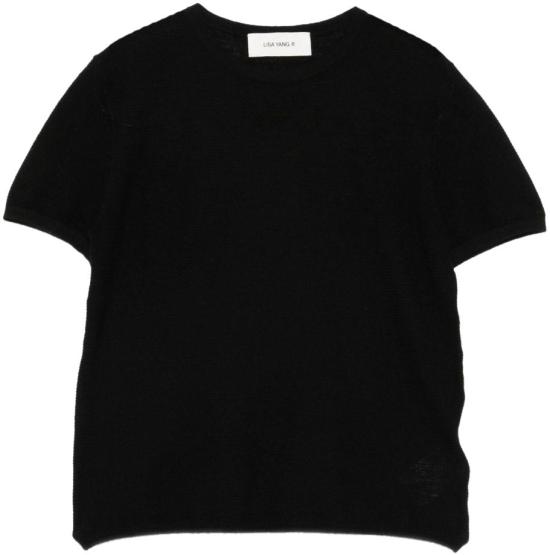 26SS 리사 양 반팔 티셔츠 2025101BL BLACK