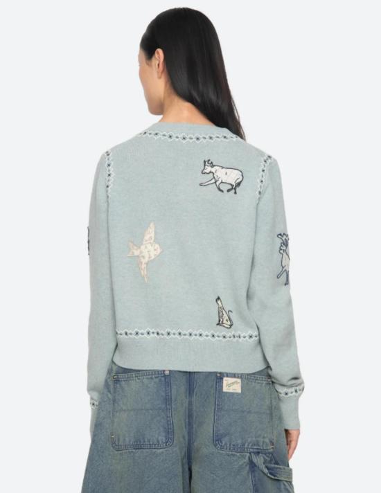  씨뉴욕 가디건 Sea Ny Winslow Craft Cardigan Blue - SEA NY