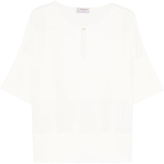  알베르토비아니 반팔 티셔츠 MM895AC0028100 WHITE