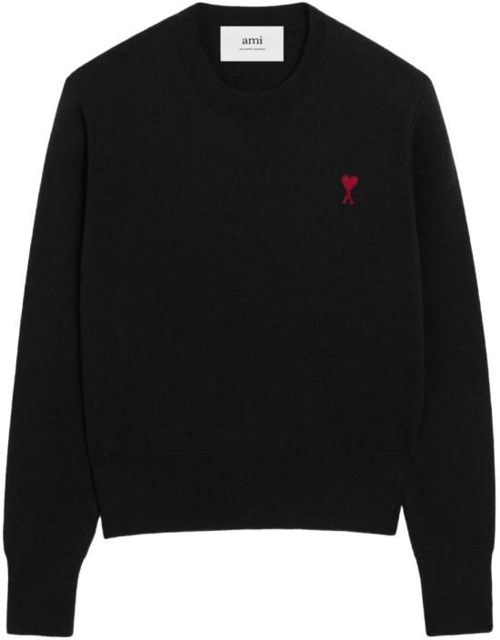 26SS 아미 ADC 자수 크루넥 스웨터 FKS826001009 BLACK
