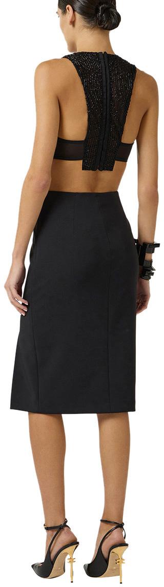 26SS 엘리자베타프랜치 미디 스커트 GO14761E2110 BLACK - ELISABETTA FRANCHI