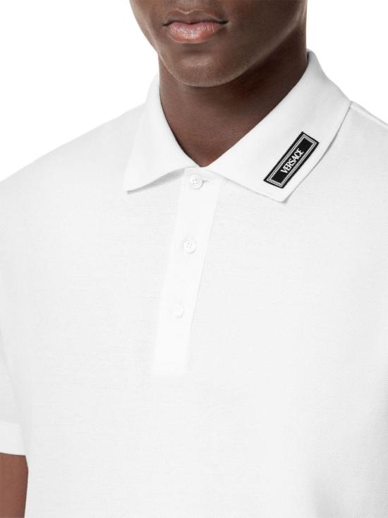  베르사체 폴로 티셔츠 10139061A112761W010 WHITE - VERSACE