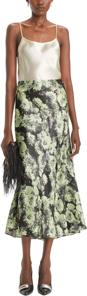 25SS 토리버치 롱 스커트 165457300 LIME - TORY BURCH