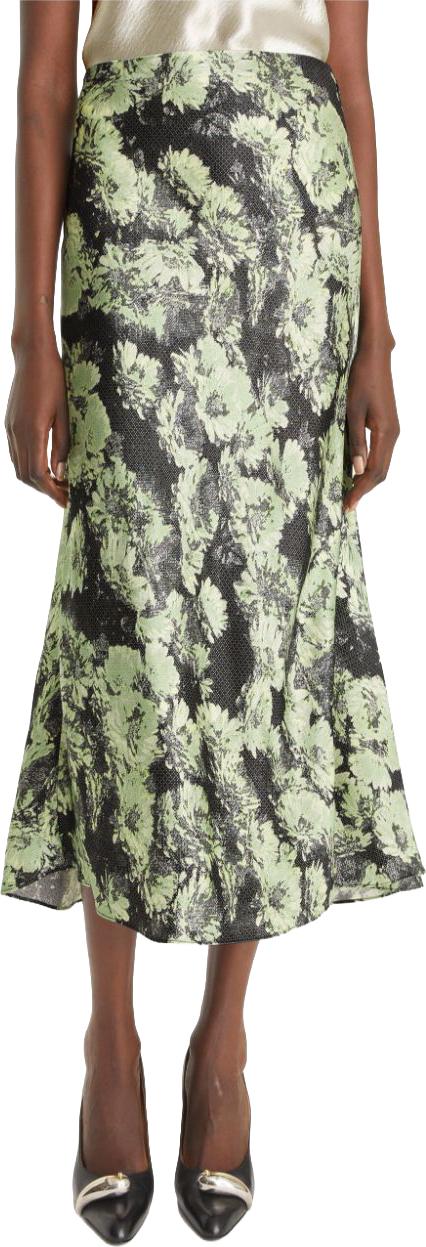 25SS 토리버치 롱 스커트 165457300 LIME - TORY BURCH