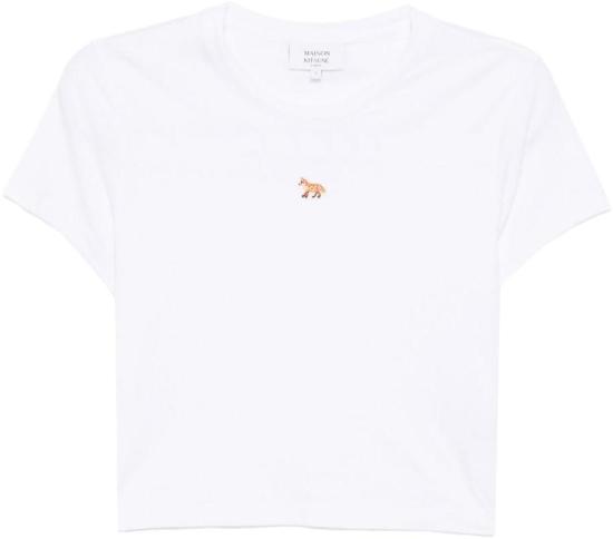 26SS 메종키츠네 베이비 폭스 베이비 티셔츠 PW00111KJ7026P100 WHITE