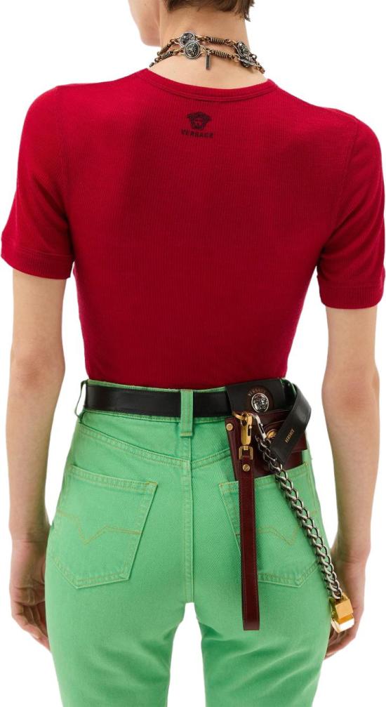 26SS 베르사체 스웨터 10245061A175481RB30 RED - VERSACE