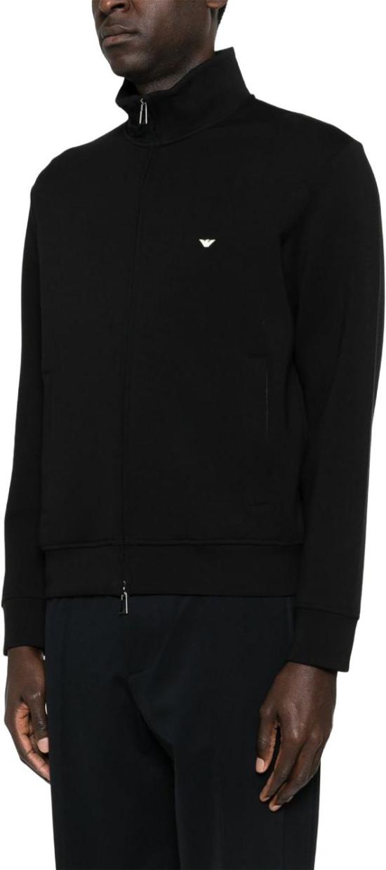 26FW 엠포리오 아르마니 집업 니트 EM004536AF10013UC001 BLACK - EMPORIO ARMANI