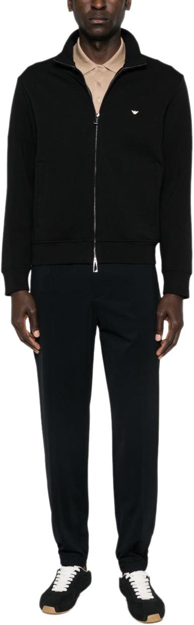 26SS 엠포리오 아르마니 집업 니트 EM004536AF10013UC001 BLACK - EMPORIO ARMANI