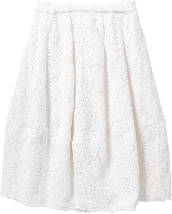 26SS 꼼데가르송 롱 스커트 GQS0160511 WHITE